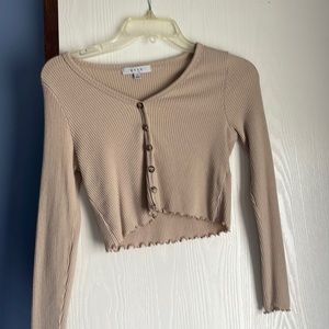 Long sleeve crop top